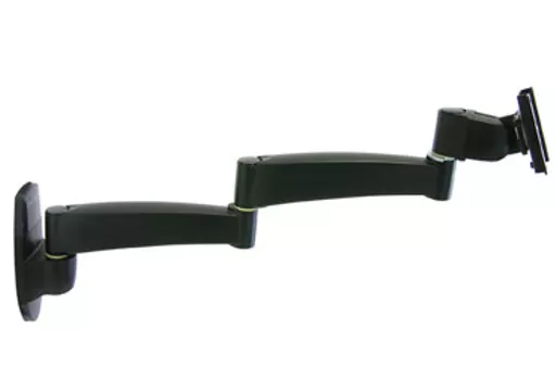 Ergotron 200 Series Wall Mount Arm, 2 Extensions 61 cm (24") Black