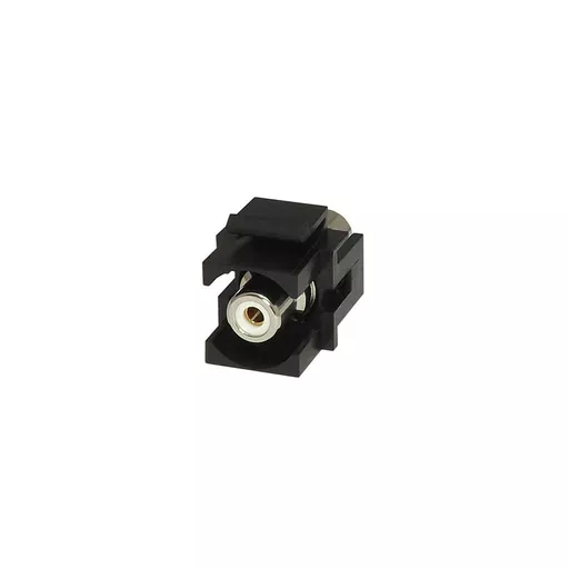 RCA White Coupler Keystone Connector, Black