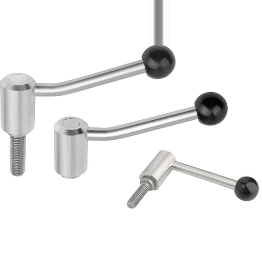 K0109 - Tension Levers In Stainless Steel With Flat & 20° Types Thread Size M8-M20