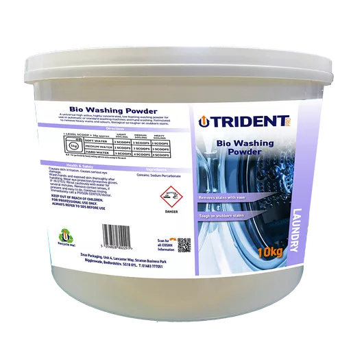 Trident Pro Bio Washing Powder, 10kg Tub