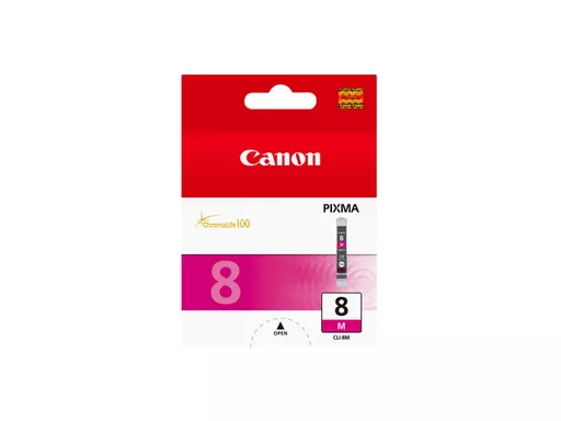 Canon 0622B001/CLI-8M Ink cartridge magenta, 478 pages ISO/IEC 24711 13ml for Canon Pixma IP 3300/4200/6600/MP 960/Pro 9000