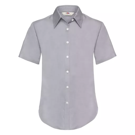 Lady-Fit Short Sleeve Oxford Shirt