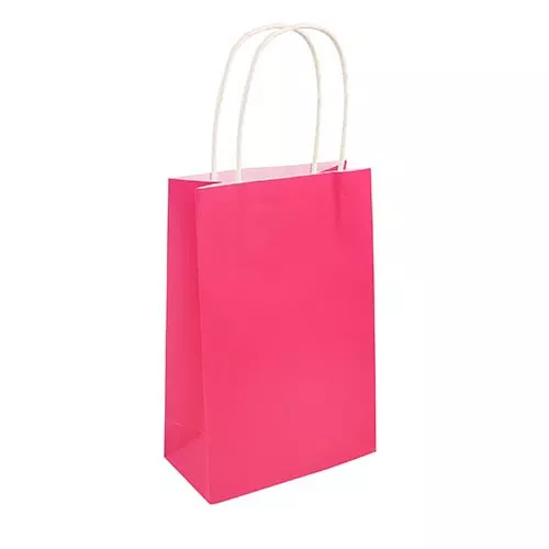 Hot Pink Paper Party Bag - Pack of 48