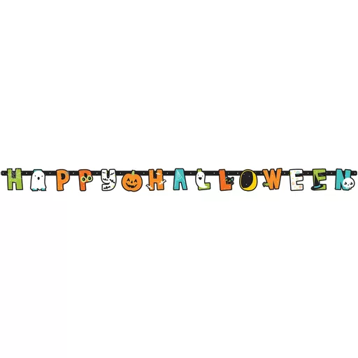 Halloween Friends Letter Banner