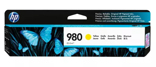 HP D8J09A/980 Ink cartridge yellow, 6.6K pages ISO/IEC 24711 83ml for HP OfficeJet X 555