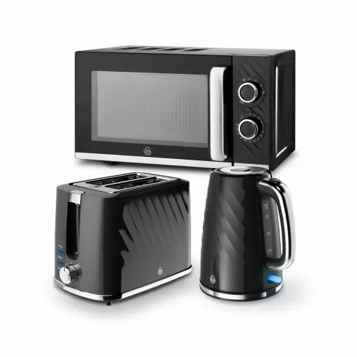 Swan Windsor 2 Slice Toaster, 1.7L Jug Kettle & 20L Microwave