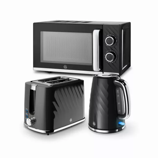 Swan Windsor 2 Slice Toaster, 1.7L Jug Kettle & 20L Microwave