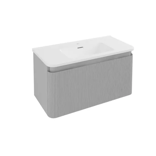 Belice 80cm Wall Hung Vanity Unit - Matt Grey