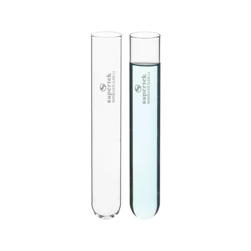 TEST TUBES WITHOUT RIM 125 x 16mm HEAVY WALL 1.8mm PK100
