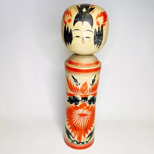 Large Japanese Kokeshi Wooden Figure