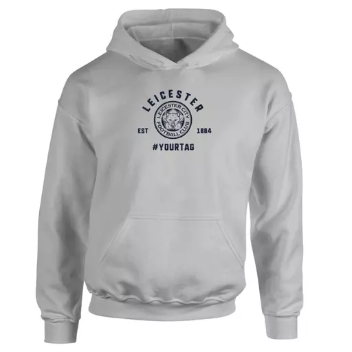 Leicester City FC Vintage Hashtag Hoodie