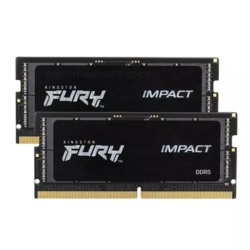 Kingston Technology FURY Impact Black memory module 64 GB 2 x 32 GB DDR5 2400 MHz