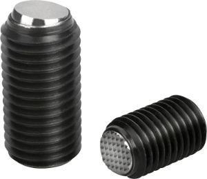 K0383 - Ball-End Thrust Screws Without Head With Flattened Ball & Rotation Lock