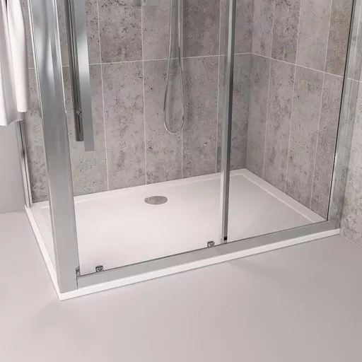 Corsair 1700 x 800mm 28mm Rectangular Shower Tray - White