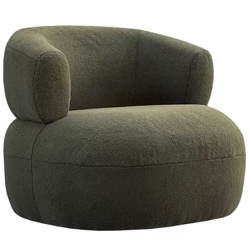 Petworth Occasional Chair in Boucle Green