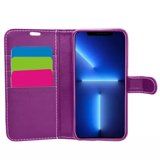 Wallet for iPhone 14 Pro Max - Purple