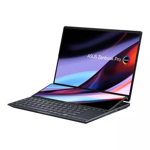 ASUS ZenBook Pro 14 Duo OLED UX8402ZA-M3033W i7-12700H Notebook 36.8 cm (14.5") Touchscreen 2.8K Intel® Core™ i7 16 GB LPDDR5-SDRAM 512 GB SSD Wi-Fi 6E (802.11ax) Windows 11 Home Black