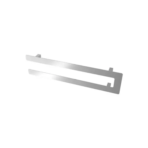 Universal Double Flat Style Towel Hanger 660mm Chrome