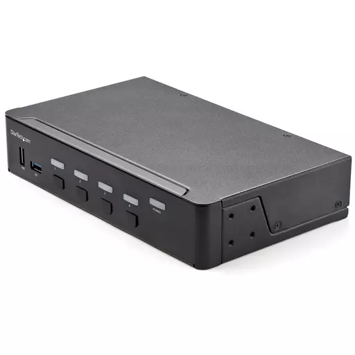 StarTech.com 4 Port HDMI KVM Switch - Single Monitor 4K 60Hz Ultra HD HDR - Desktop HDMI 2.0 KVM Switch with 2 Port USB 3.0 Hub (5Gbps) and 4x USB 2.0 HID, Audio - Hotkey Switching - TAA