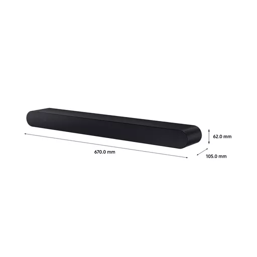 Samsung HW-S60B/XU soundbar speaker Black 5.0 channels 200 W