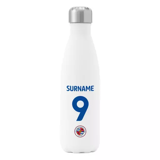 Reading FC Back of Shirt Insulated Water Bottle - White