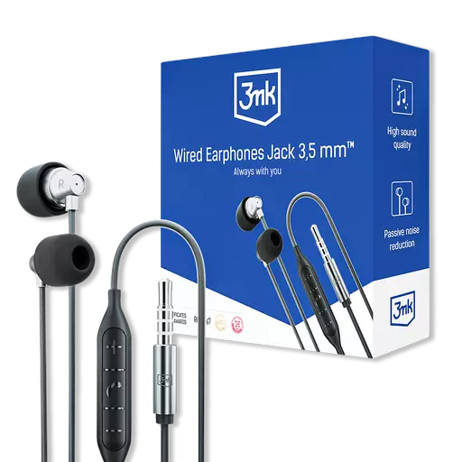 3mk - Wired Earphones (3.5MM Jack) (Black)