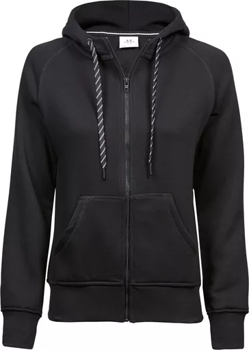 Ladies' Fashion Full Zip Hooded Sweat
