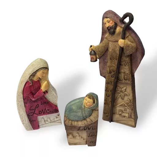 Resin Nativity Set (3 pieces)