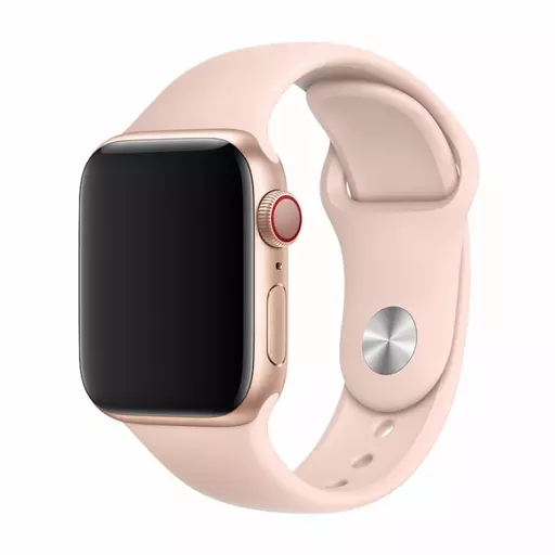 Devia - Silicone Strap for Apple Watch (42mm/44mm/45mm/49mm) - Pink Sand