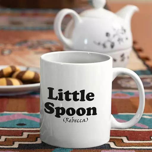 Funny little spoon mug set - Perfect couple gift with custom name