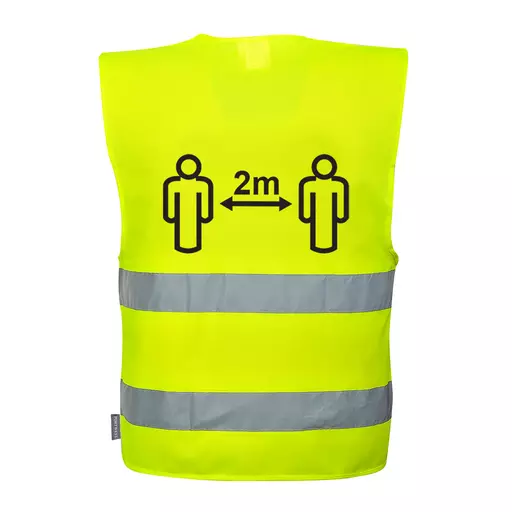 Hi-Vis Social Distancing Vest 2m