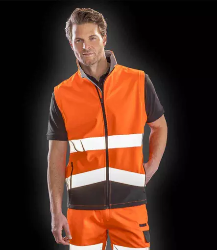 Result Safe-Guard Printable Safety Soft Shell Gilet