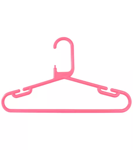 Children's Pink Plastic Hanger - 330mm - Box of 150