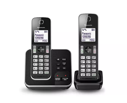 Panasonic KX-TGD322E DECT telephone Black Caller ID
