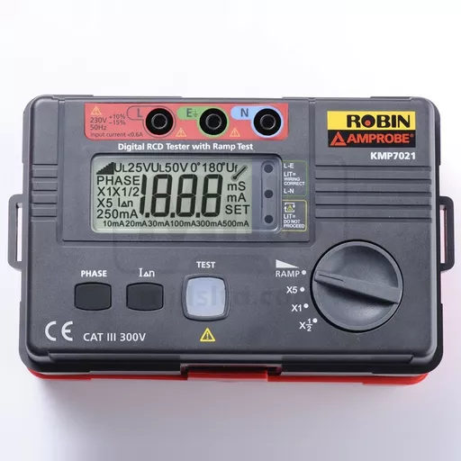 Robin-Amprobe KMP7021 Digital RCD Tester with Ramp Test 230v
