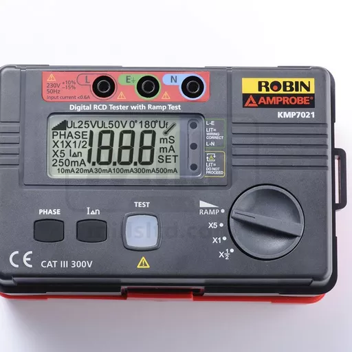Robin-Amprobe KMP7021 Digital RCD Tester with Ramp Test 230v