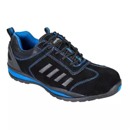 Portwest_SteeliteLusumS1PHROSafetyTrainers_BlackBlue_Front.png