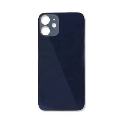 Back Glass (Big Hole) (No Logo) (Black) (CERTIFIED) - For iPhone 12 Mini
