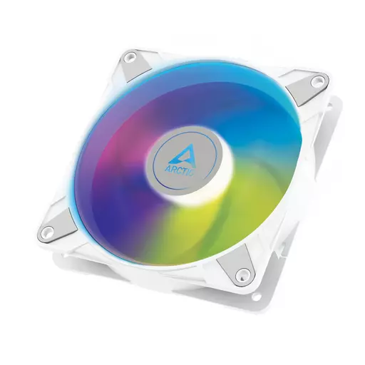ARCTIC P12 PWM PST A-RGB 0dB - Semi-Passive 120 mm Fan with Digital A-RGB in white