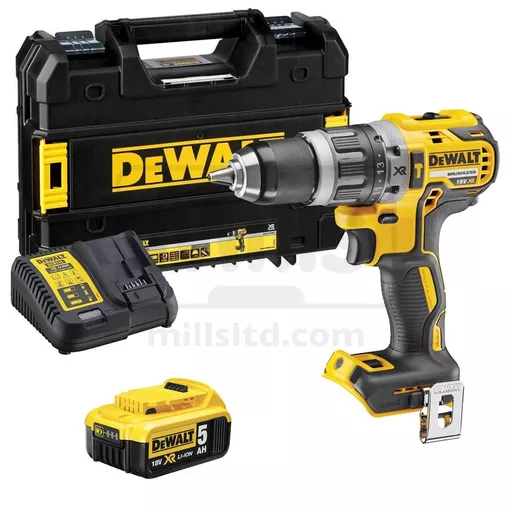Dewalt DCD796P1 XR Brushless Combi Drill 18V 1x 5.0Ah Li-ion