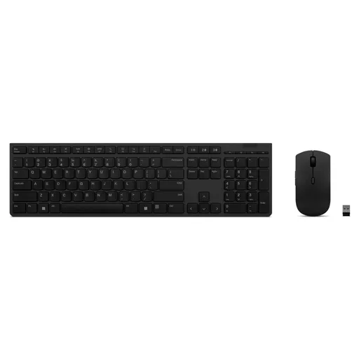 Lenovo 4X31K03931 keyboard Mouse included RF Wireless + Bluetooth US English Black