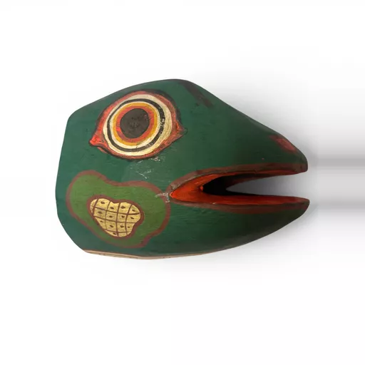 Vintage Balinese Godogan Frog Prince Wooden Mask
