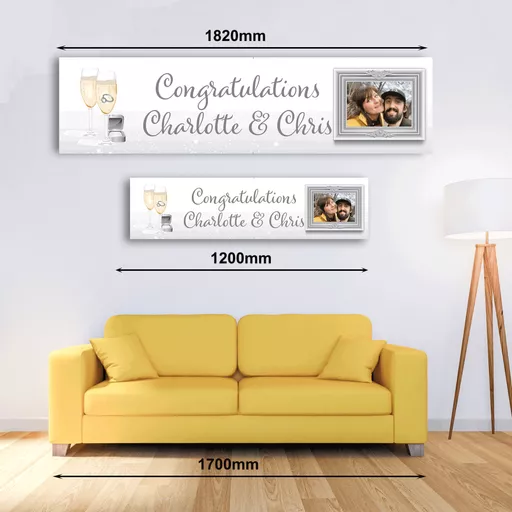 Personalised Banner - Engagement 2 Banner with Photo