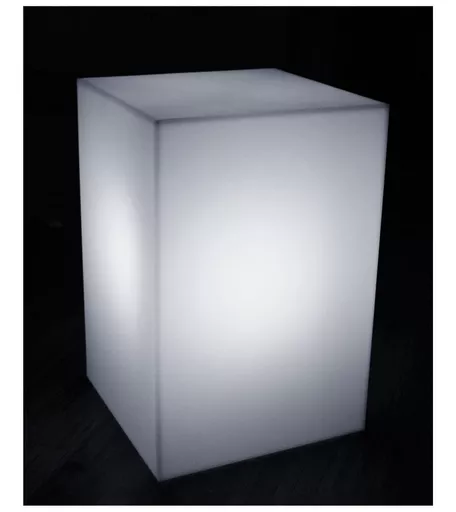 White Display Stand with Light - 60cm x 40cm x 40cm
