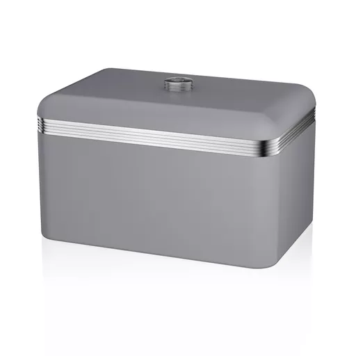 Retro Bread Bin Grey