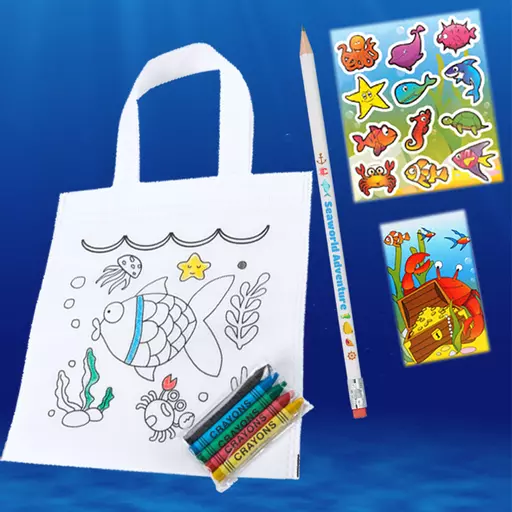 Sealife Party Bag 3 with Personalised Pencil - Box of 100
