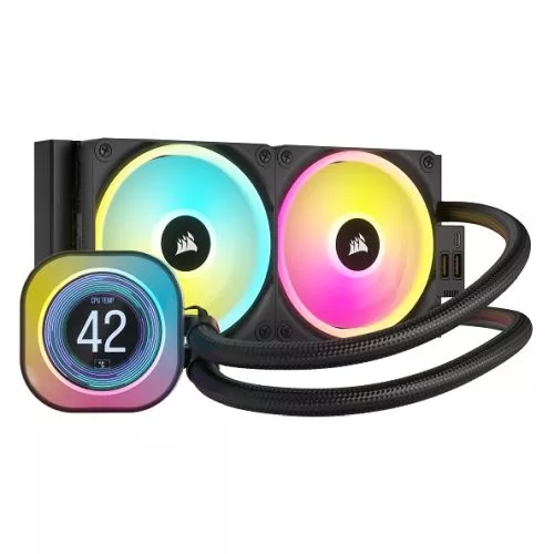 Corsair H100i iCUE LINK LCD 240mm RGB Cooler Black