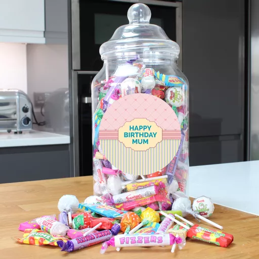 Hearts & Stripes Victorian Sweetie Jar