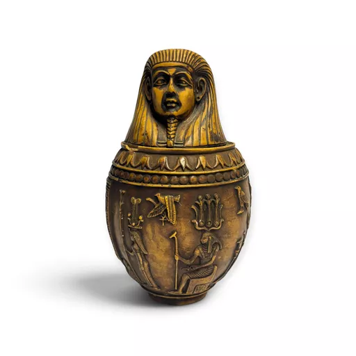 Large Vintage Canopic Jar