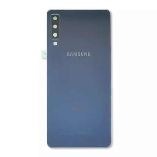Back Cover w/ Camera Lens (Service Pack) (Black) - For Galaxy A7 (2018) (A750)
